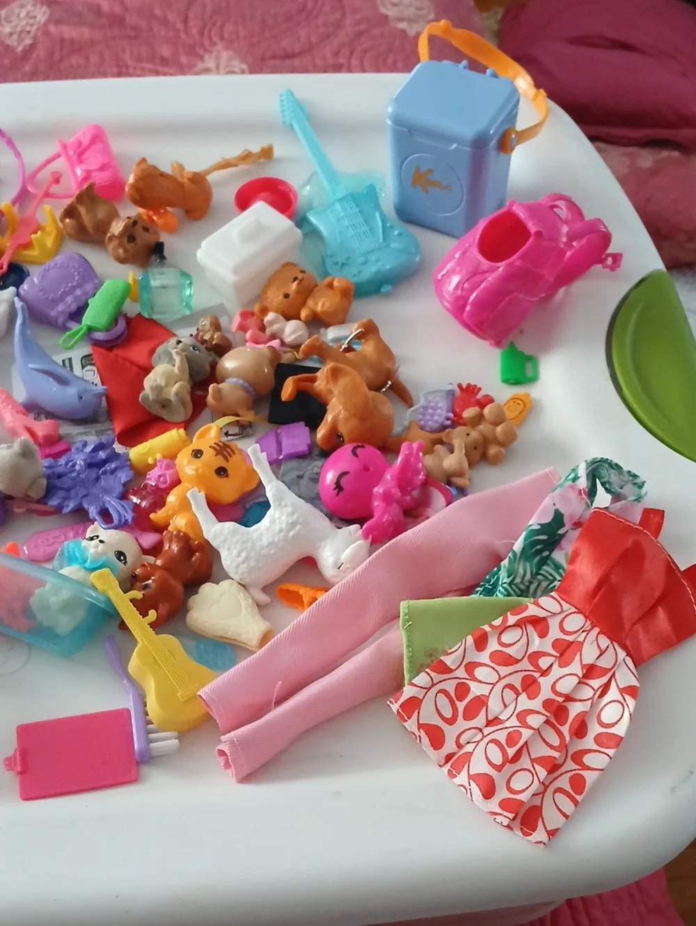 Barbie Pink and Purple Pet Playset with Cream Dog and Accessories
